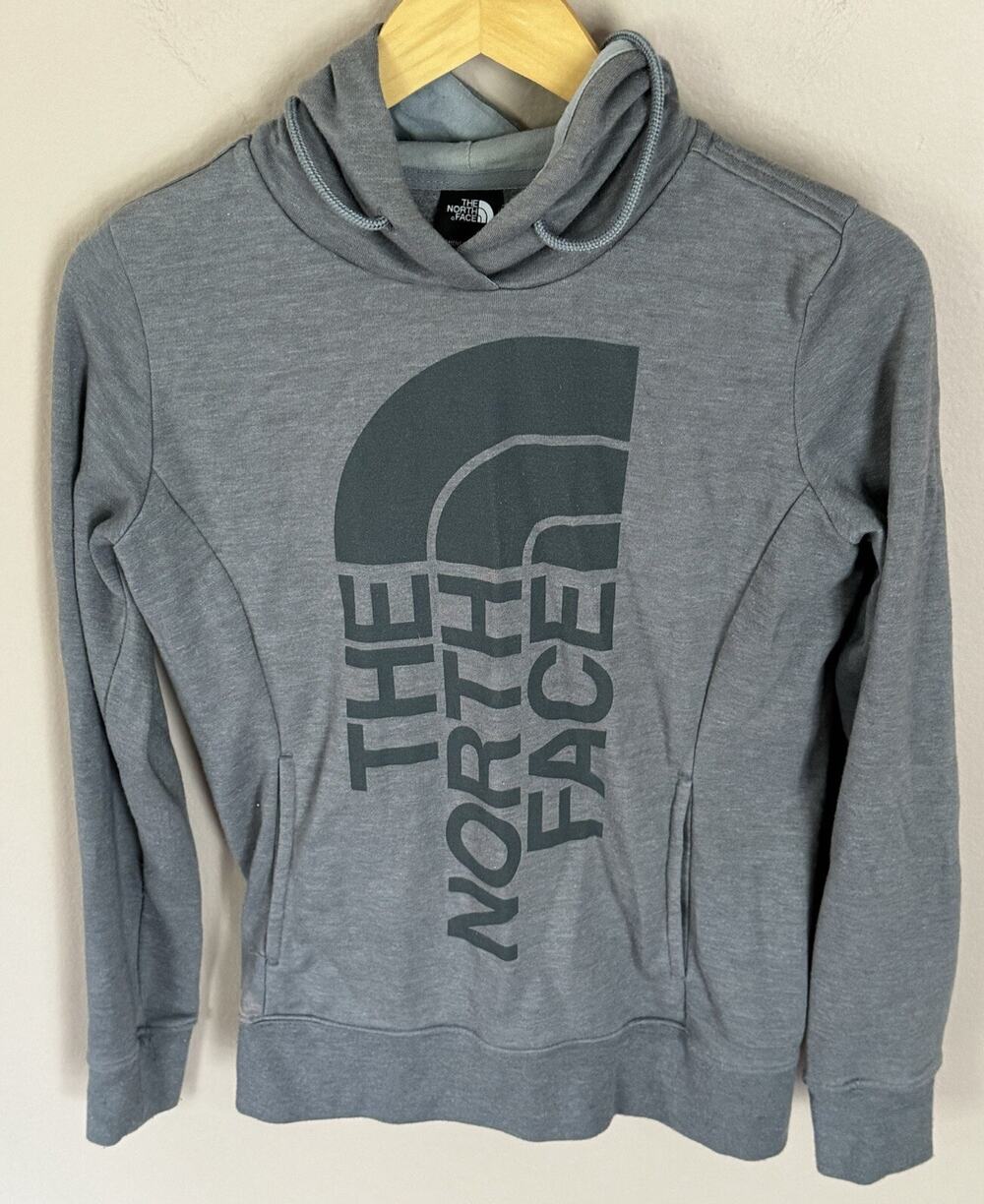 The North Face Women’s Hoodie Hooded Sweatshirt Grey Size S